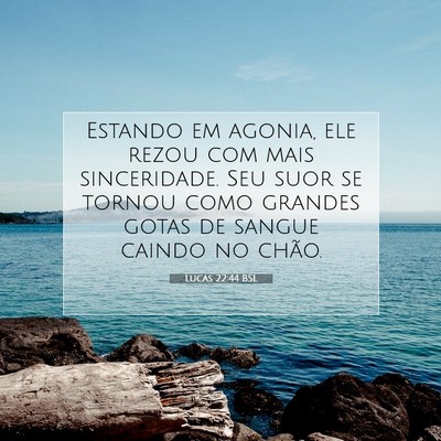 Picture 07 - Lucas 22:44 BSL - Estando em agonia, ele rezou com mais - Bible Verse Picture