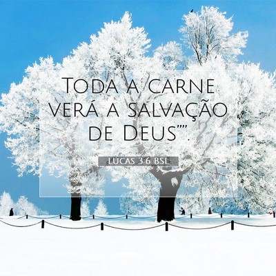 Picture 07 - Lucas 3:6 BSL - Toda a carne verá a salvação de - Bible Verse Picture