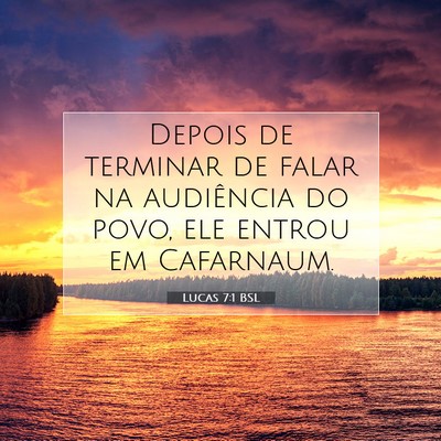Picture 07 - Lucas 7:1 BSL - Depois de terminar de falar na audiência do - Bible Verse Picture