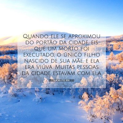 Picture 07 - Lucas 7:12 BSL - Quando ele se aproximou do portão da cidade, eis - Bible Verse Picture