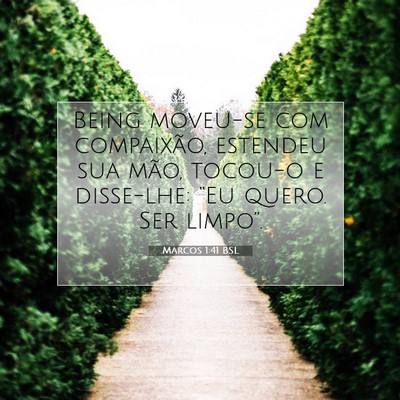 Picture 07 - Marcos 1:41 BSL - Being moveu-se com compaixão, estendeu sua mão, - Bible Verse Picture