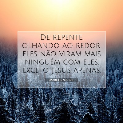 Picture 07 - Marcos 9:8 BSL - De repente, olhando ao redor, eles não viram - Bible Verse Picture