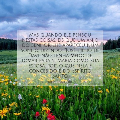 Picture 07 - Mateus 1:20 BSL - Mas quando ele pensou nestas coisas, eis que um - Bible Verse Picture