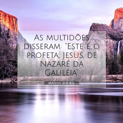 Picture 07 - Mateus 21:11 BSL - As multidões disseram: “Este é o profeta, - Bible Verse Picture