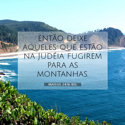 Picture 07 - Mateus 24:16 BSL - então deixe aqueles que estão na Judéia - Bible Verse Picture
