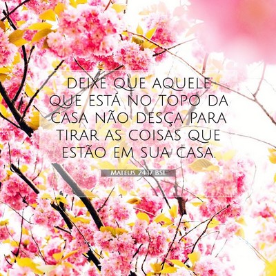 Picture 07 - Mateus 24:17 BSL - deixe que aquele que está no topo da casa não - Bible Verse Picture