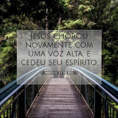 Picture 07 - Mateus 27:50 BSL - Jesus chorou novamente com uma voz alta, e cedeu - Bible Verse Picture
