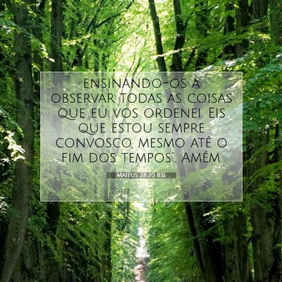 Picture 07 - Mateus 28:20 BSL - ensinando-os a observar todas as coisas que eu - Bible Verse Picture