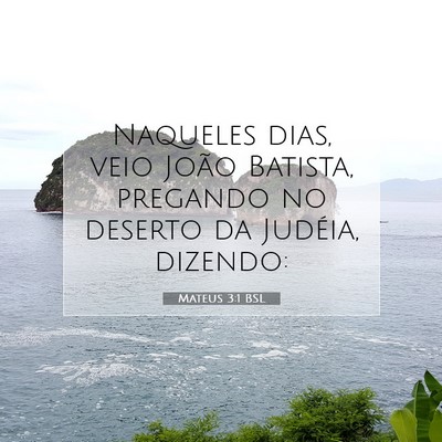 Picture 07 - Mateus 3:1 BSL - Naqueles dias, veio João Batista, pregando no - Bible Verse Picture