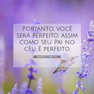 Picture 07 - Mateus 5:48 BSL - Portanto, você será perfeito, assim como seu - Bible Verse Picture