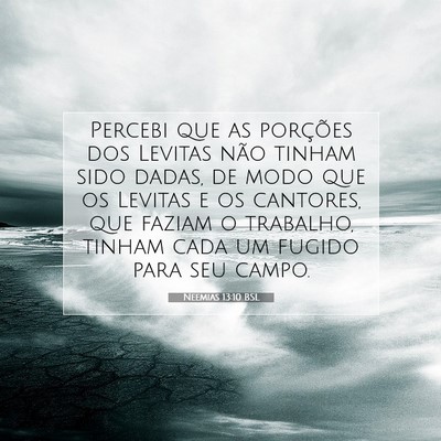 Picture 07 - Neemias 13:10 BSL - Percebi que as porções dos Levitas não tinham - Bible Verse Picture
