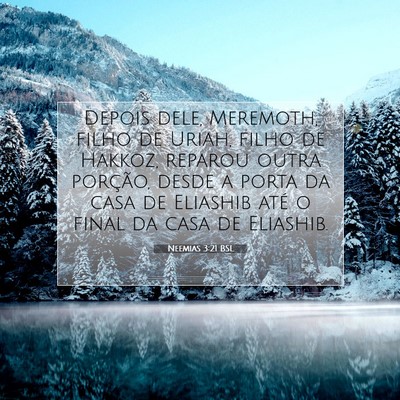 Picture 07 - Neemias 3:21 BSL - Depois dele, Meremoth, filho de Uriah, filho de - Bible Verse Picture