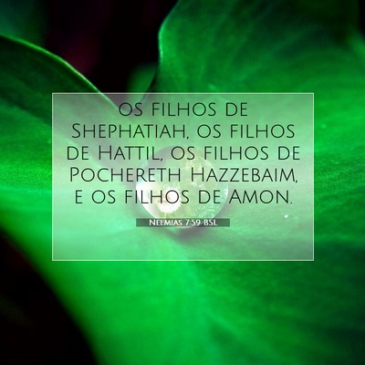 Picture 07 - Neemias 7:59 BSL - os filhos de Shephatiah, os filhos de Hattil, os - Bible Verse Picture