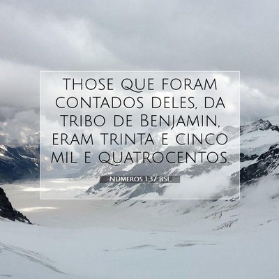 Picture 07 - Números 1:37 BSL - those que foram contados deles, da tribo de - Bible Verse Picture