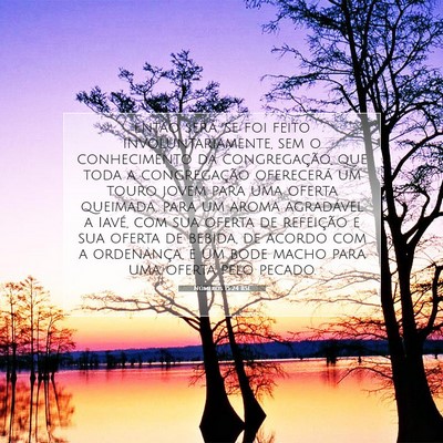 Picture 07 - Números 15:24 BSL - então será, se foi feito involuntariamente, sem - Bible Verse Picture