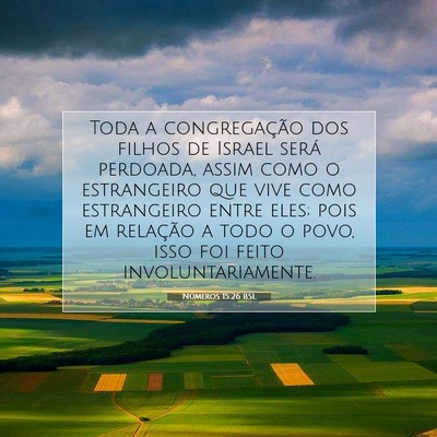 Picture 07 - Números 15:26 BSL - Toda a congregação dos filhos de Israel será - Bible Verse Picture