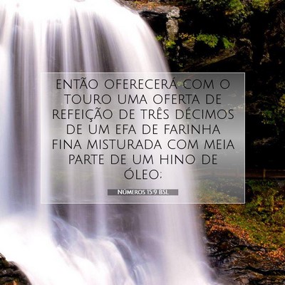 Picture 07 - Números 15:9 BSL - então oferecerá com o touro uma oferta de - Bible Verse Picture