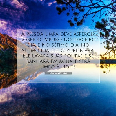 Picture 07 - Números 19:19 BSL - A pessoa limpa deve aspergir sobre o impuro no - Bible Verse Picture