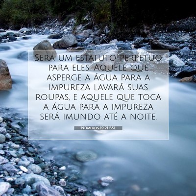 Picture 07 - Números 19:21 BSL - Será um estatuto perpétuo para eles. Aquele que - Bible Verse Picture