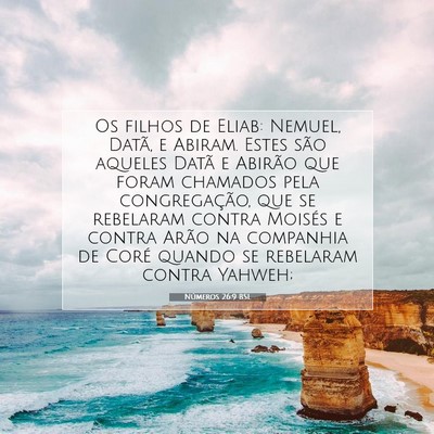 Picture 07 - Números 26:9 BSL - Os filhos de Eliab: Nemuel, Datã, e Abiram. - Bible Verse Picture