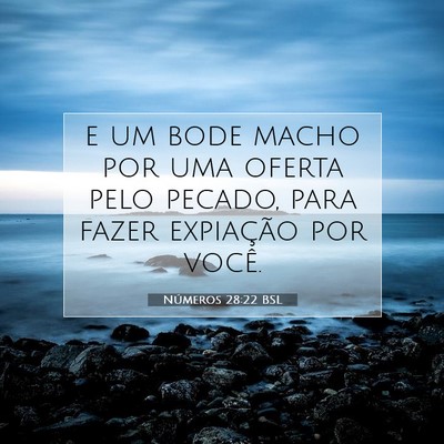 Picture 07 - Números 28:22 BSL - e um bode macho por uma oferta pelo pecado, para - Bible Verse Picture