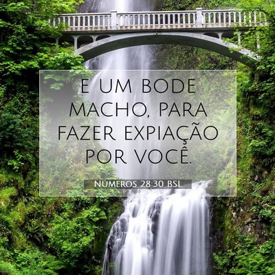 Picture 07 - Números 28:30 BSL - e um bode macho, para fazer expiação por - Bible Verse Picture