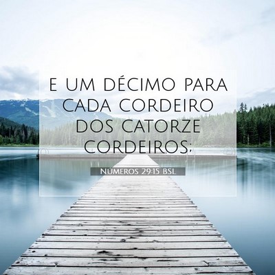 Picture 07 - Números 29:15 BSL - e um décimo para cada cordeiro dos catorze - Bible Verse Picture