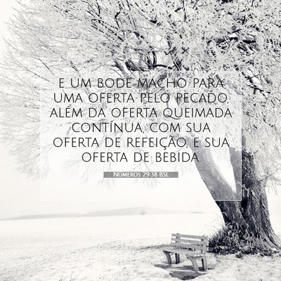 Picture 07 - Números 29:38 BSL - e um bode macho para uma oferta pelo pecado, - Bible Verse Picture
