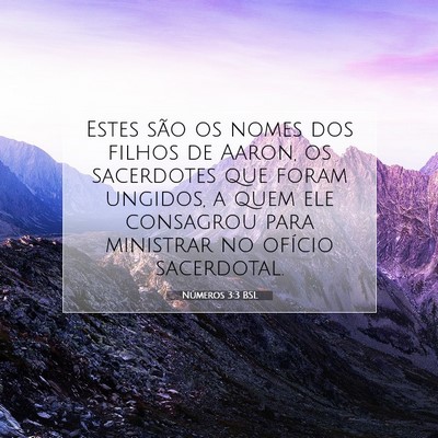 Picture 07 - Números 3:3 BSL - Estes são os nomes dos filhos de Aaron, os - Bible Verse Picture