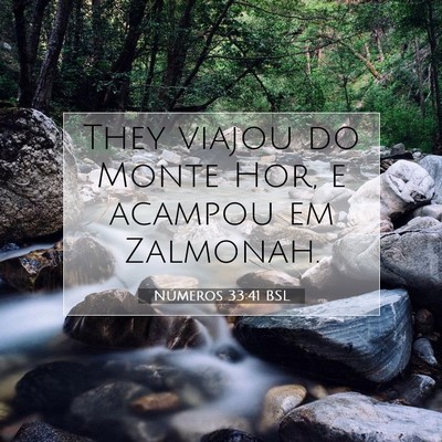 Picture 07 - Números 33:41 BSL - They viajou do Monte Hor, e acampou em - Bible Verse Picture