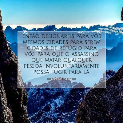 Picture 07 - Números 35:11 BSL - então designareis para vós mesmos cidades para - Bible Verse Picture