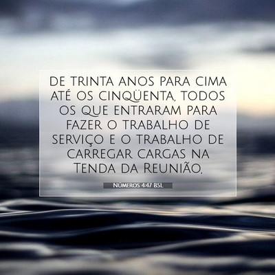 Picture 07 - Números 4:47 BSL - de trinta anos para cima até os cinqüenta, - Bible Verse Picture