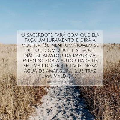 Picture 07 - Números 5:19 BSL - O sacerdote fará com que ela faça um juramento - Bible Verse Picture