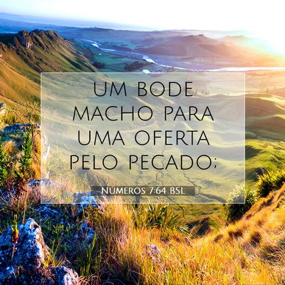 Picture 07 - Números 7:64 BSL - um bode macho para uma oferta pelo - Bible Verse Picture