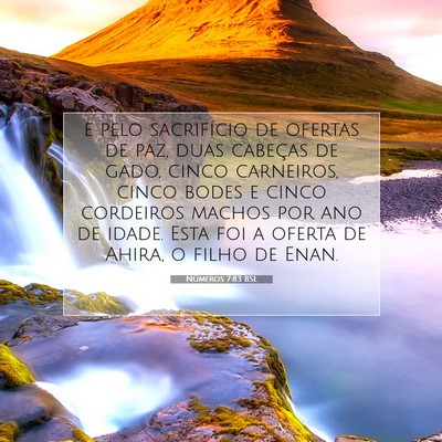 Picture 07 - Números 7:83 BSL - e pelo sacrifício de ofertas de paz, duas - Bible Verse Picture
