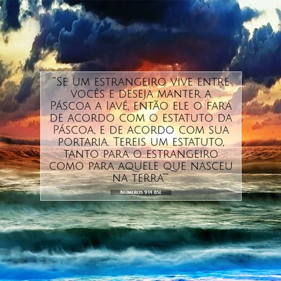 Picture 07 - Números 9:14 BSL - “'Se um estrangeiro vive entre vocês e deseja - Bible Verse Picture
