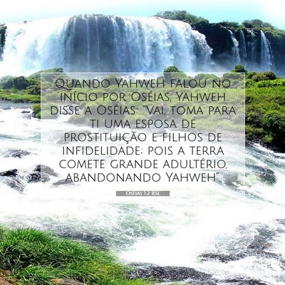 Picture 07 - Oséias 1:2 BSL - Quando Yahweh falou no início por Oséias, - Bible Verse Picture