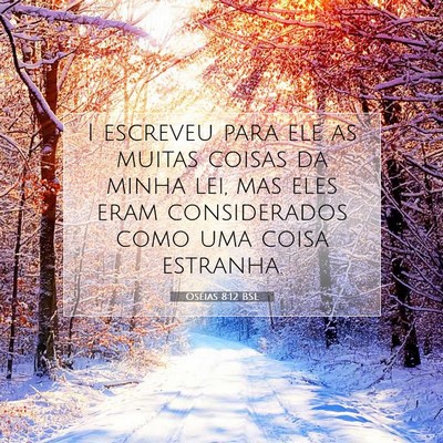 Picture 07 - Oséias 8:12 BSL - I escreveu para ele as muitas coisas da minha - Bible Verse Picture