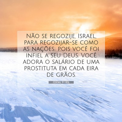 Picture 07 - Oséias 9:1 BSL - Não se regozije, Israel, para regozijar-se como - Bible Verse Picture