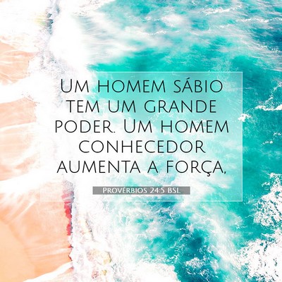 Picture 07 - Provérbios 24:5 BSL - Um homem sábio tem um grande poder. Um homem - Bible Verse Picture