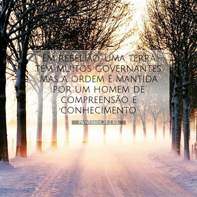 Picture 07 - Provérbios 28:2 BSL - Em rebelião, uma terra tem muitos governantes, - Bible Verse Picture