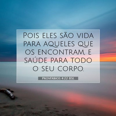 Picture 07 - Provérbios 4:22 BSL - Pois eles são vida para aqueles que os - Bible Verse Picture