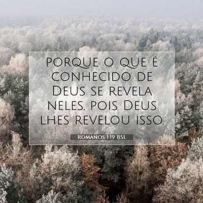 Picture 07 - Romanos 1:19 BSL - porque o que é conhecido de Deus se revela - Bible Verse Picture