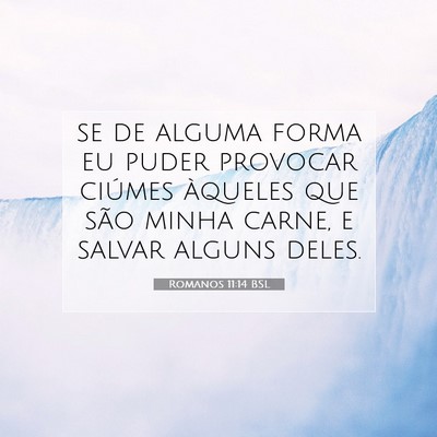 Picture 07 - Romanos 11:14 BSL - se de alguma forma eu puder provocar ciúmes - Bible Verse Picture