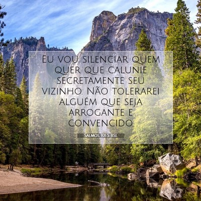Picture 07 - Salmos 101:5 BSL - Eu vou silenciar quem quer que calunie - Bible Verse Picture