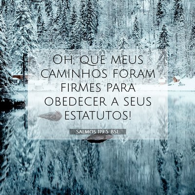 Picture 07 - Salmos 119:5 BSL - Oh, que meus caminhos foram firmes para obedecer - Bible Verse Picture