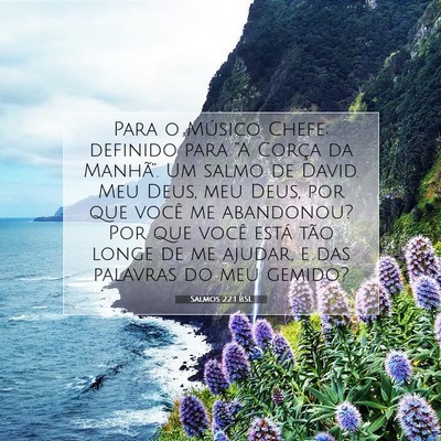 Picture 07 - Salmos 22:1 BSL - Para o Músico Chefe; definido para “A Corça - Bible Verse Picture