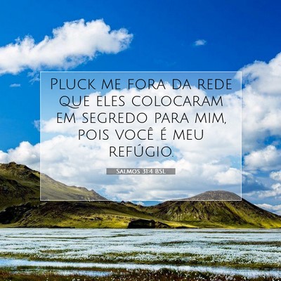 Picture 07 - Salmos 31:4 BSL - Pluck me fora da rede que eles colocaram em - Bible Verse Picture