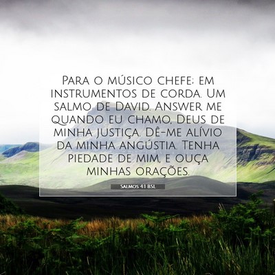 Picture 07 - Salmos 4:1 BSL - Para o músico chefe; em instrumentos de corda. - Bible Verse Picture