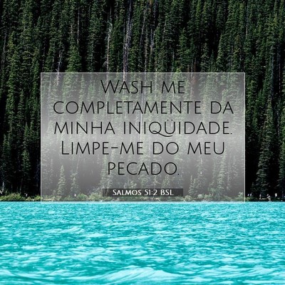 Picture 07 - Salmos 51:2 BSL - Wash me completamente da minha iniqüidade. - Bible Verse Picture